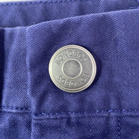 Bonobos Men's Navy Blue Shorts 100% Cotton Size 32 with 9 inch Inseam - Picture 12 of 13